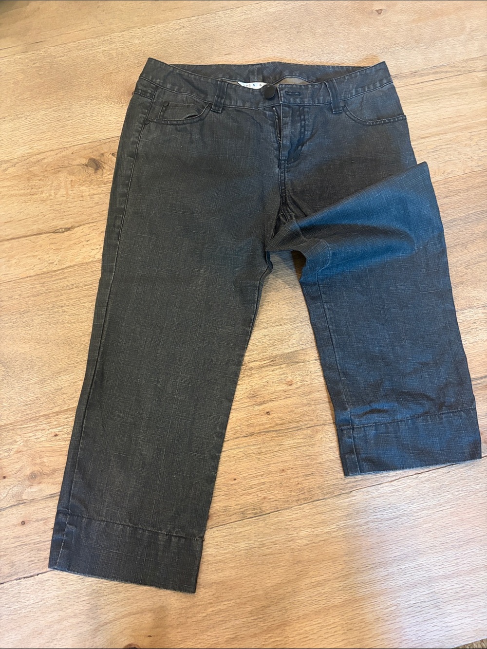 CAbi Black Cropped Ankle Jeans Linen #258